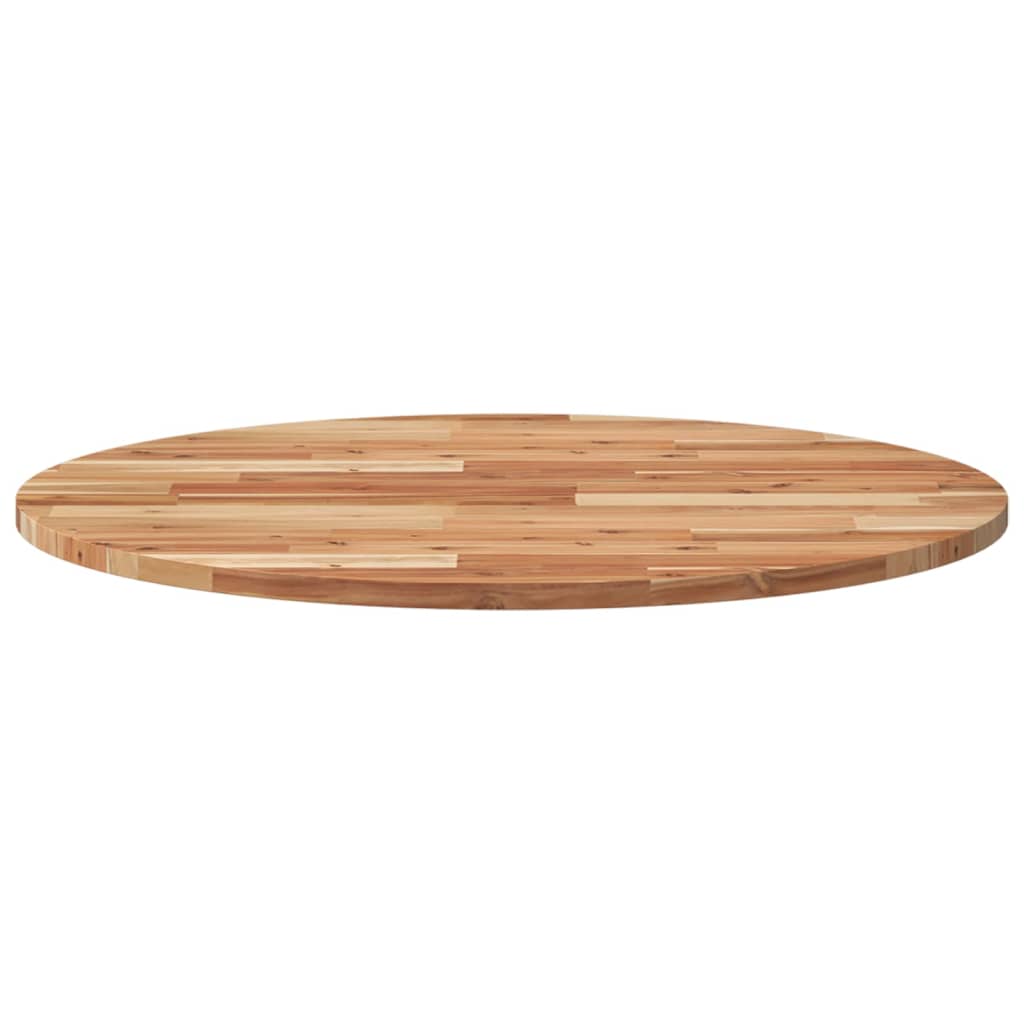 vidaXL Tablero de mesa redondo madera maciza de acacia Ø80x2 cm - Image 4