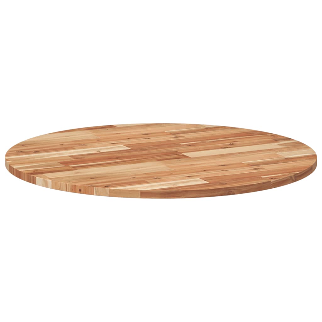 vidaXL Tablero de mesa redondo madera maciza de acacia Ø80x2 cm - Image 5