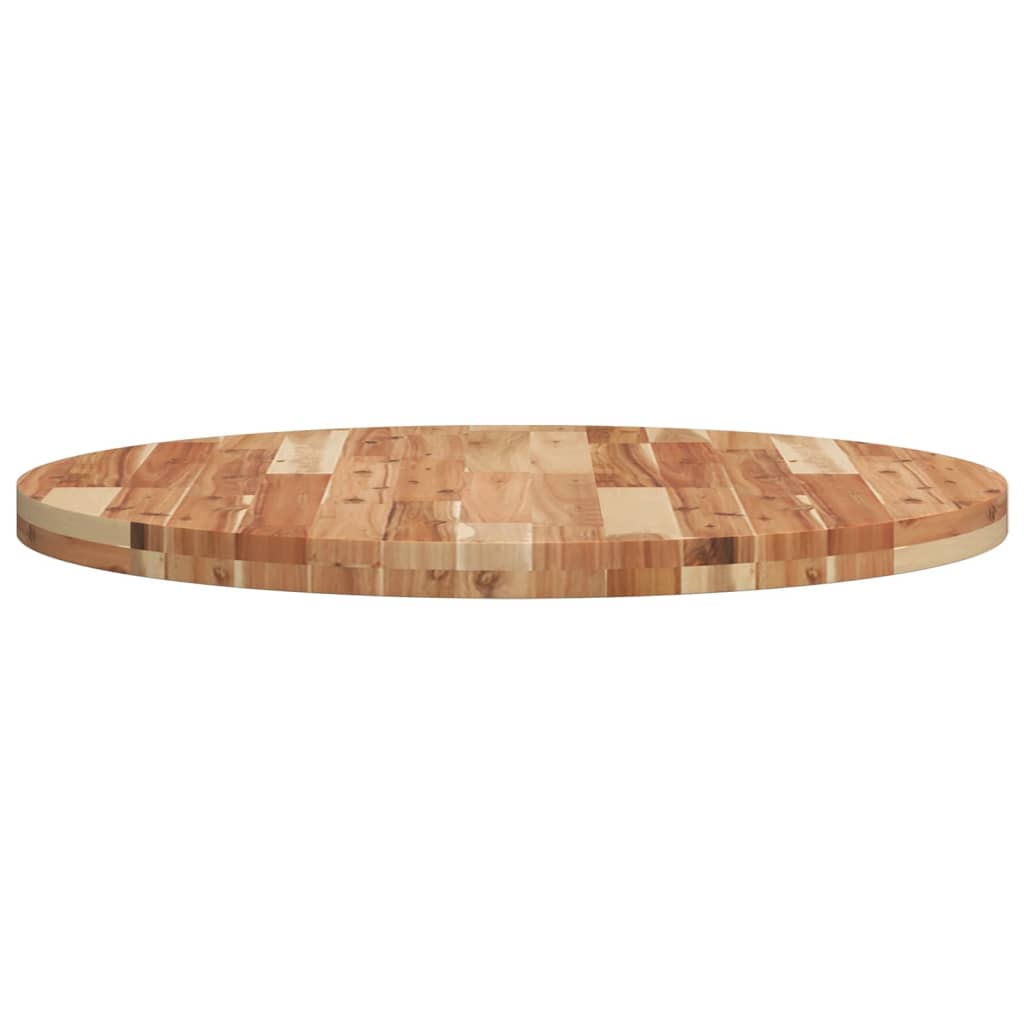 vidaXL Tablero de mesa redondo madera maciza de acacia Ø80x4 cm - Image 6