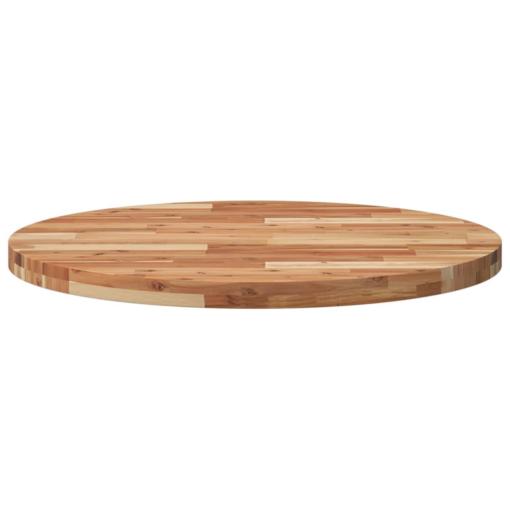 vidaXL Tablero de mesa redondo madera maciza de acacia Ø80x4 cm - Image 4