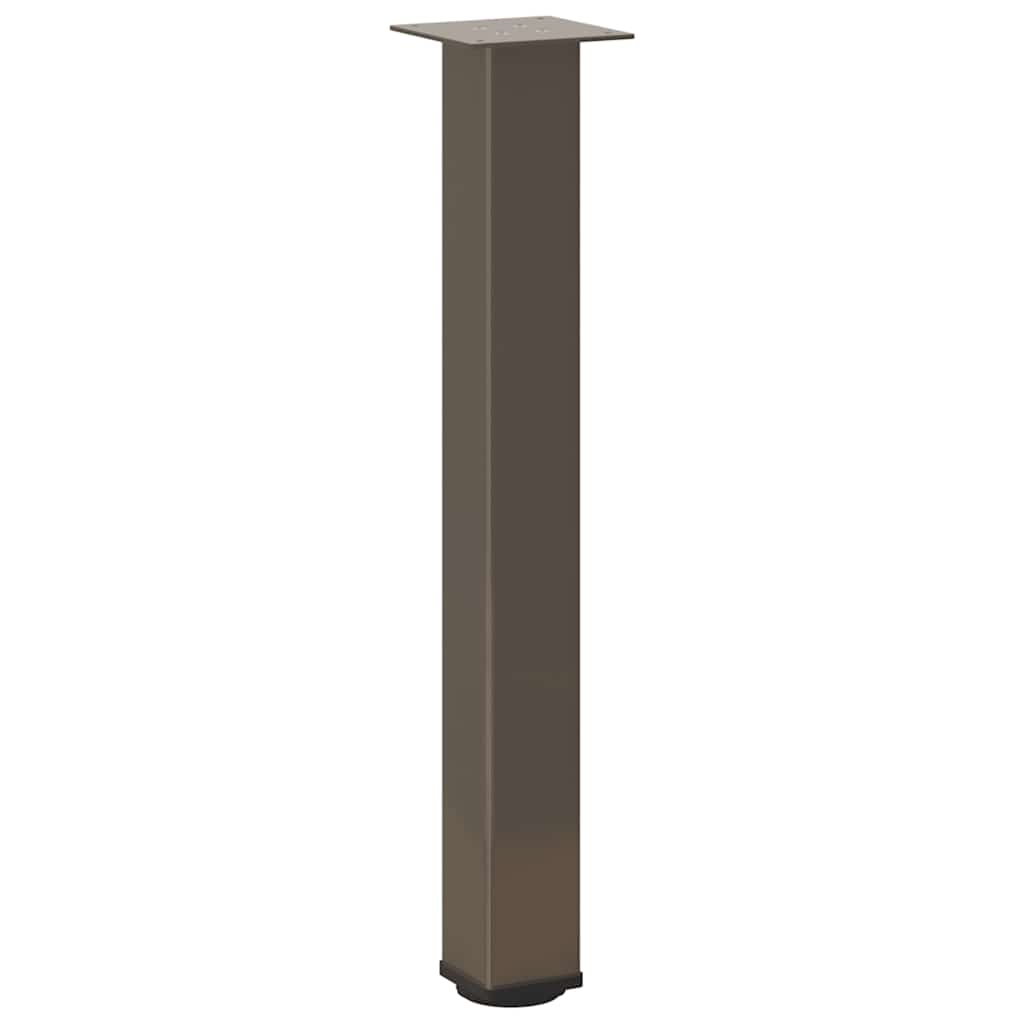 vidaXL Patas para mesa consola 4 unidades acero natural 72-74 cm Acero - Image 4