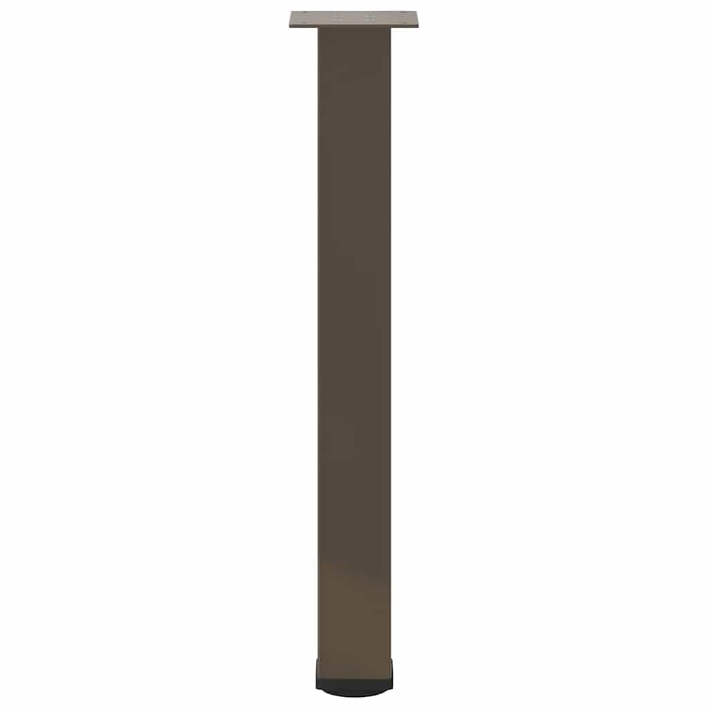 vidaXL Patas para mesa consola 4 unidades acero natural 72-74 cm Acero - Image 5