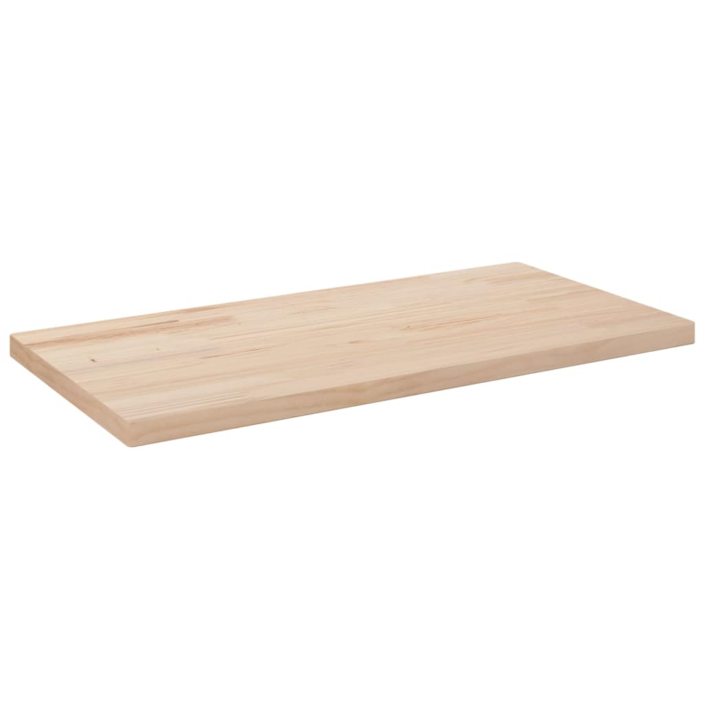 vidaXL Tablero de mesa rectangular madera maciza pino 80x40x2,5 cm