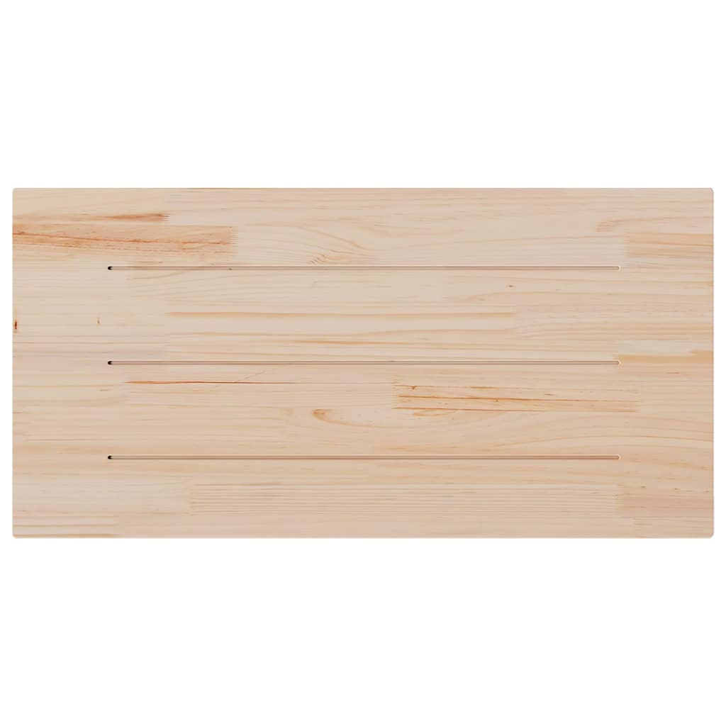 vidaXL Tablero de mesa rectangular madera de pino blanco 100x50x2,5 cm - Image 4