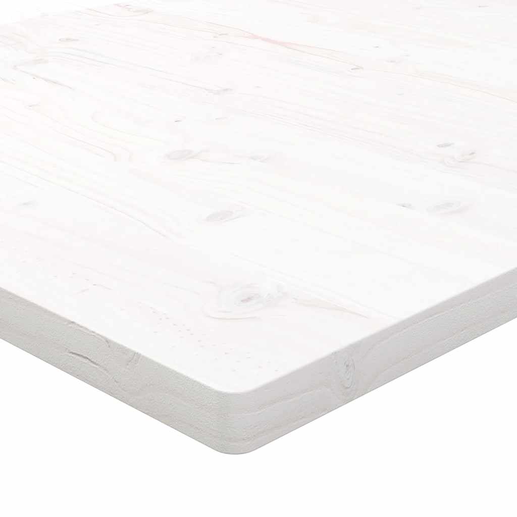 vidaXL Tablero de mesa rectangular madera de pino blanco 100x50x2,5 cm - Image 6