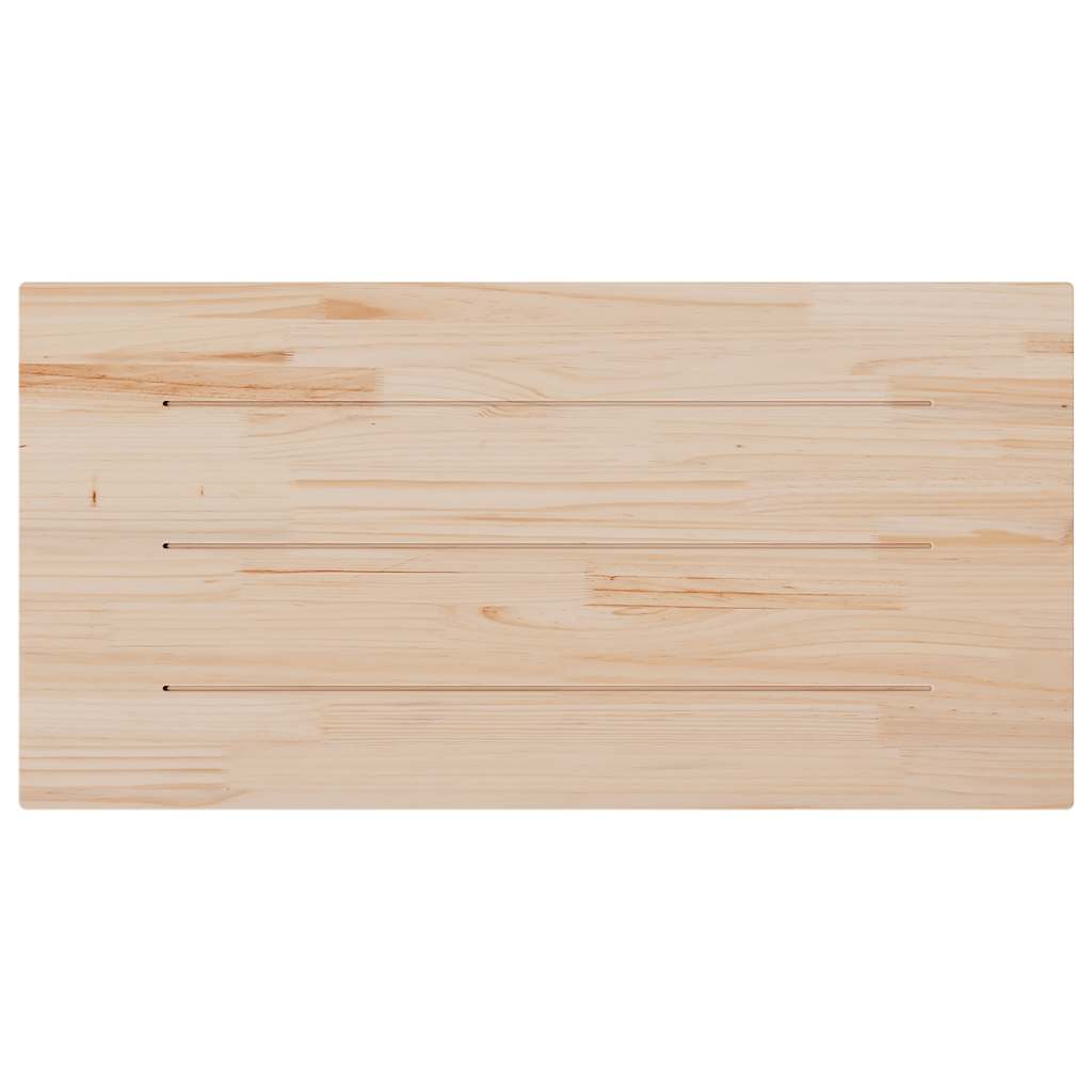 vidaXL Tablero de mesa rectangular madera de pino blanco 110x55x2,5 cm - Image 4