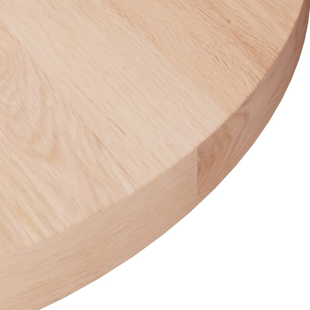 vidaXL Superficie de mesa redonda madera de roble sin tratar Ø50x2,5cm - Image 3