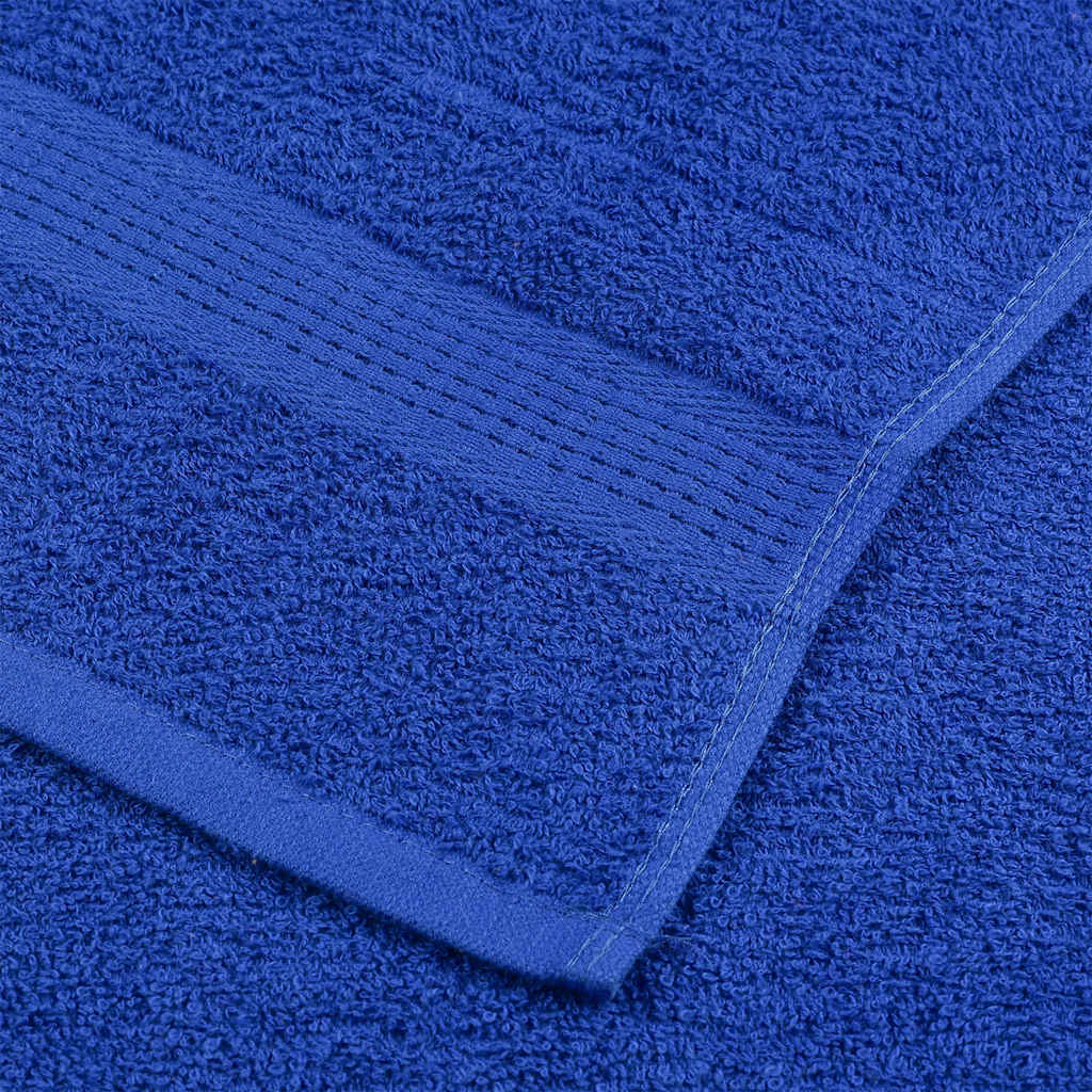vidaXL Serviettes d'invité 4 pcs bleu 30x50 cm 360 g/m² 100% coton - Image 6