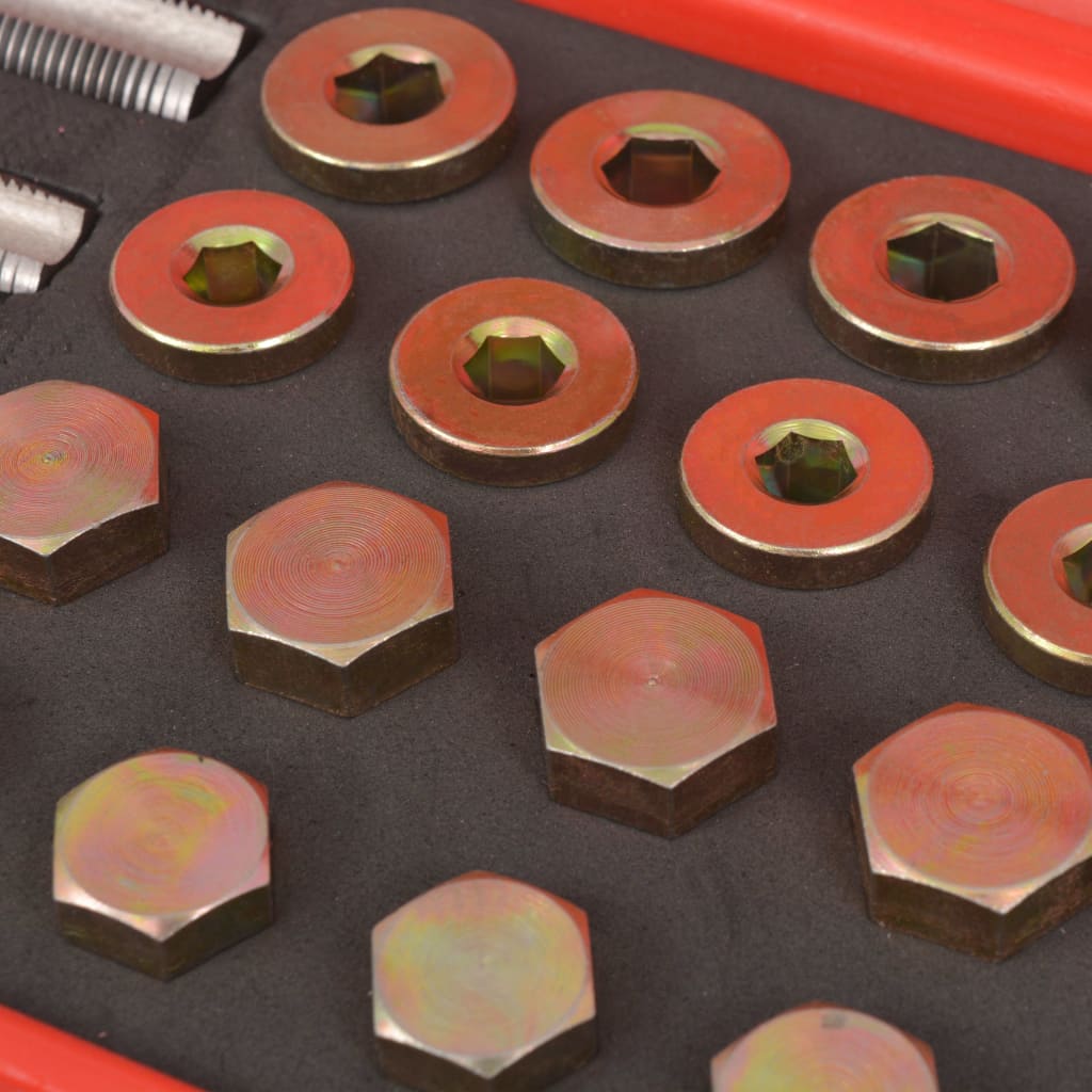 vidaXL 64-tlg. Reparatursatz Ölablassschrauben M13 M15 M17 M20 - Image 5