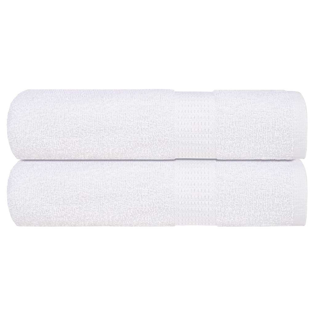 vidaXL Duschtücher 2 Stk. Weiß 70x140 cm 360 g/m² 100% Baumwolle
