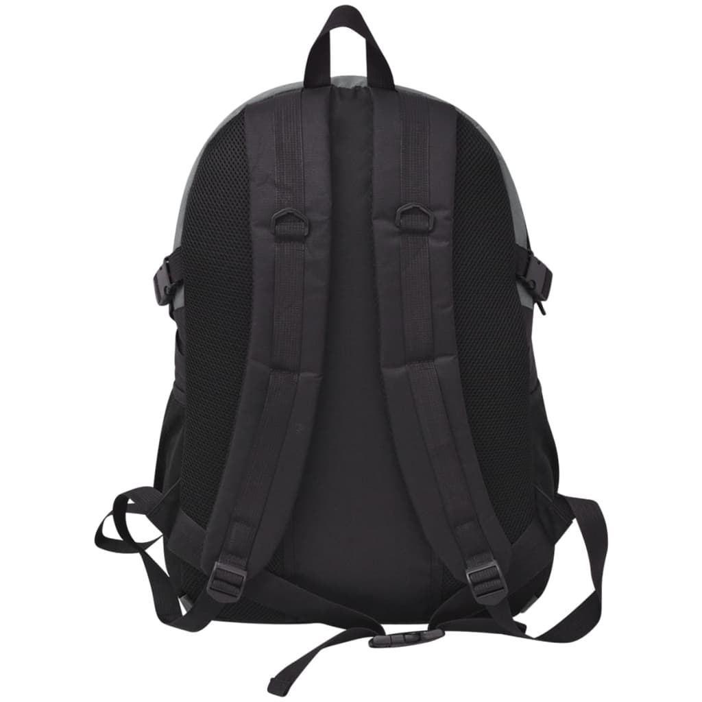 vidaXL Wanderrucksack 40 L Schwarz und Grau - Image 4