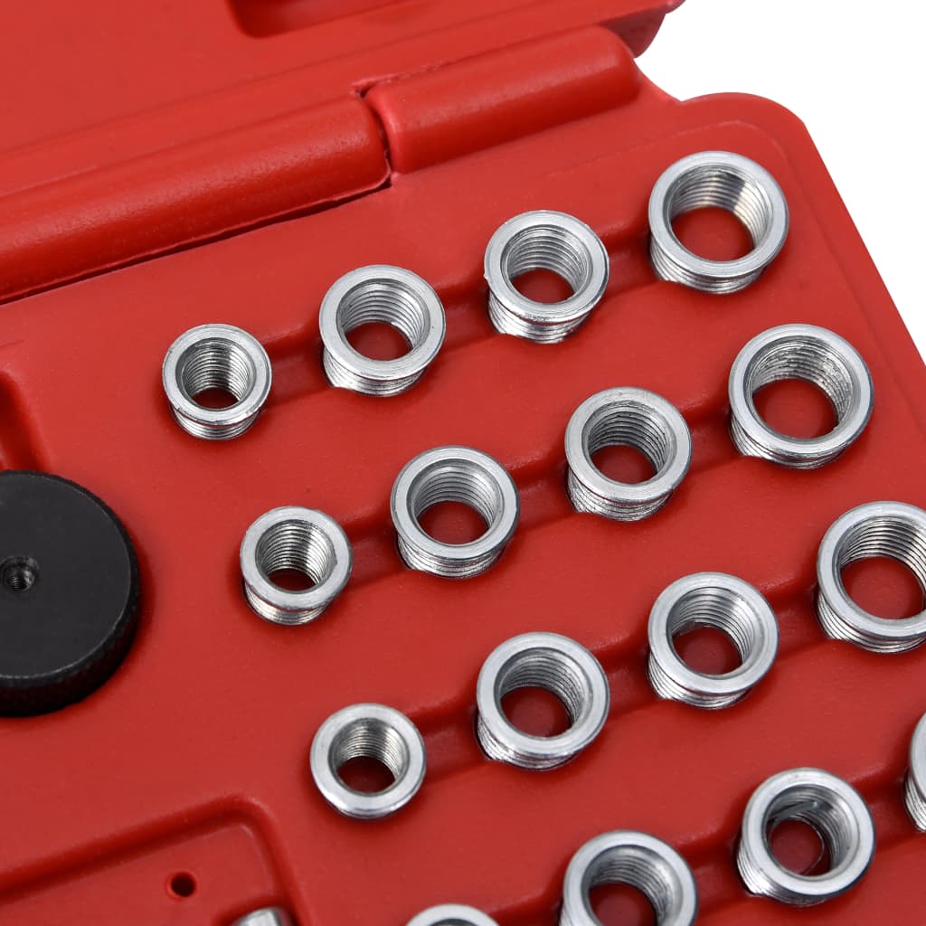 vidaXL 33-tlg. Glühkerzengewinde-Reparatur-Werkzeugsatz M8 M10 M12 - Image 6
