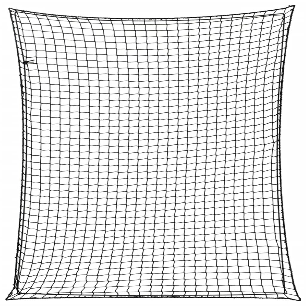 vidaXL Anhängernetz mit Gummiseil Schwarz 4x4 m PP