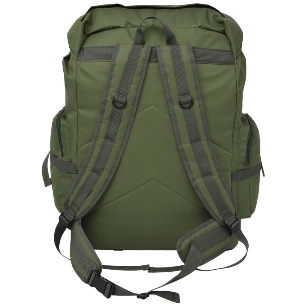vidaXL Mochila militar 65 L verde - Image 3