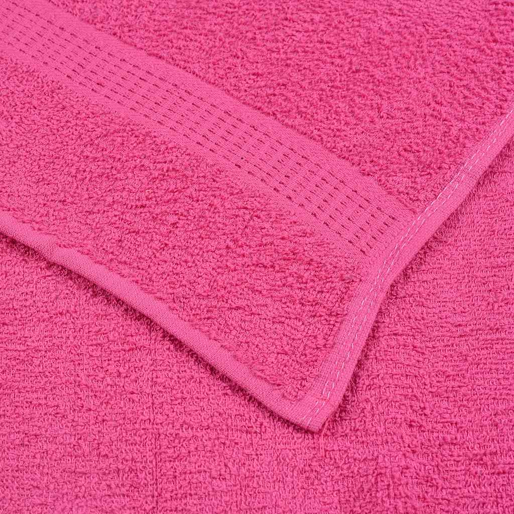 vidaXL Duschtücher 10 Stk. Rosa 70x140 cm 360 g/m² 100% Baumwolle - Image 6