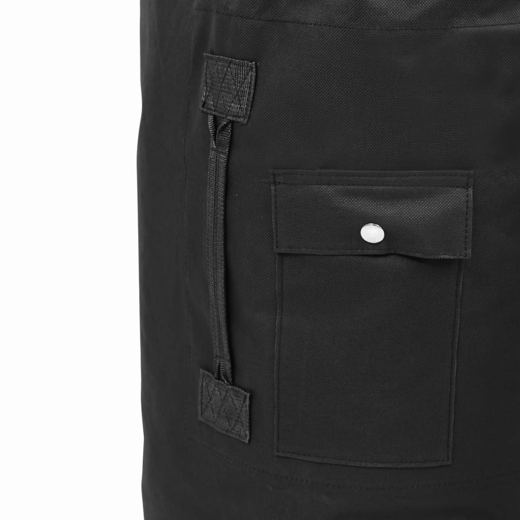 vidaXL Seesack Armee-Stil 85 L Schwarz - Image 6