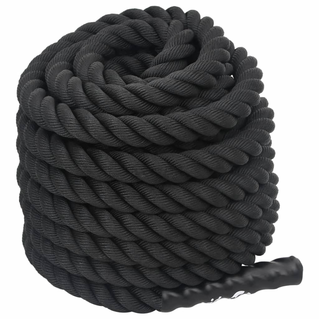 vidaXL Battle Rope Schwarz 15 m 11 kg Polyester - Image 3