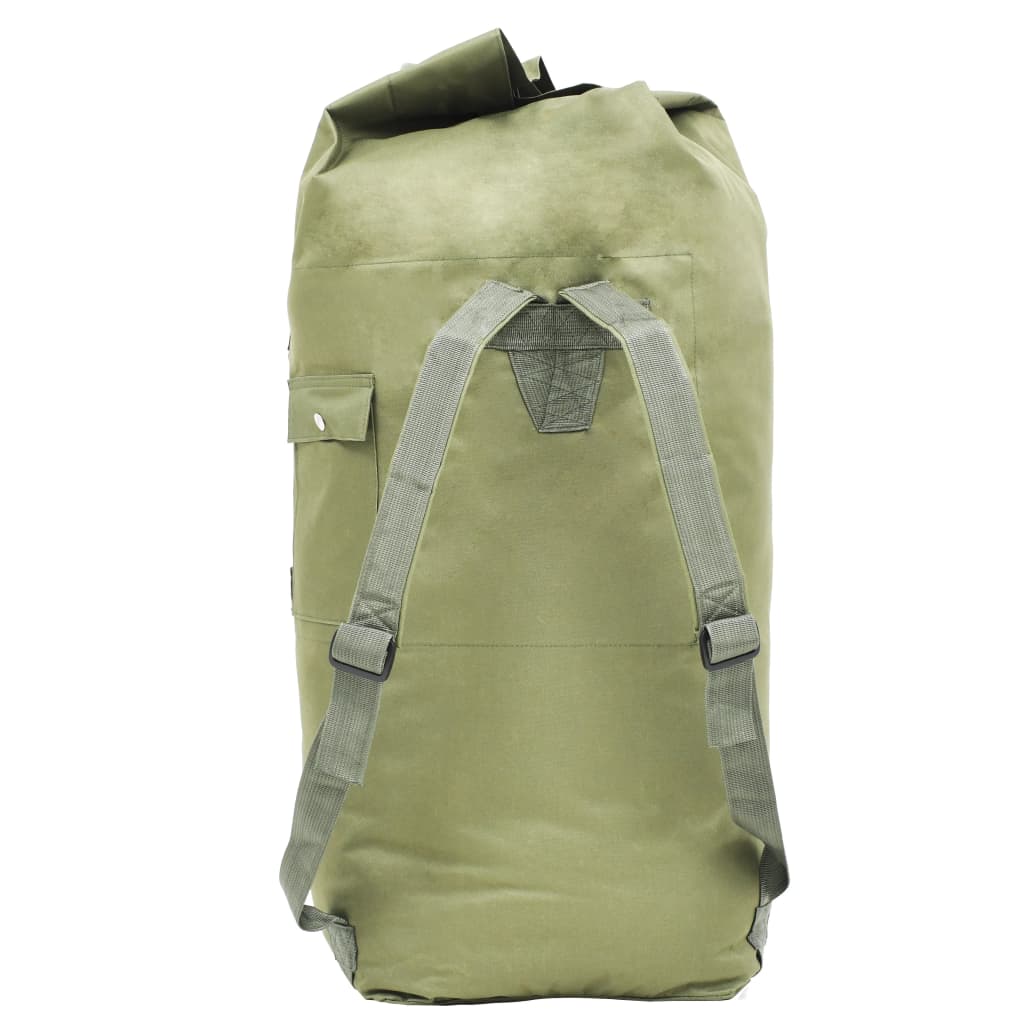 vidaXL Seesack Army Style 85 L Olivgrün - Image 3