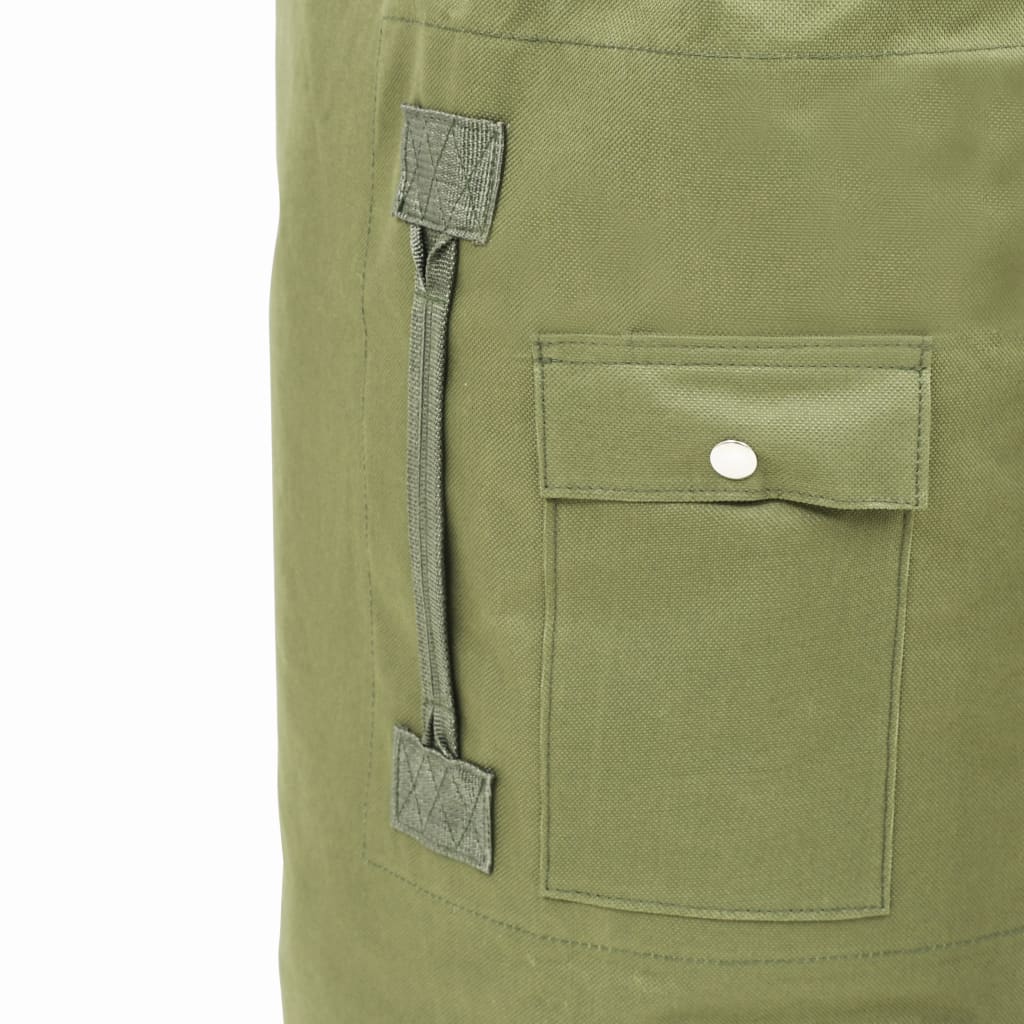 vidaXL Seesack Army Style 85 L Olivgrün - Image 6