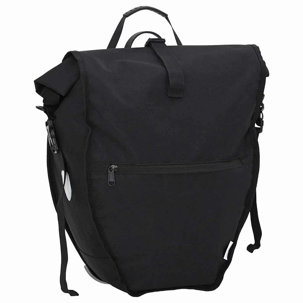 vidaXL Bolsa de bicicleta Negro 32.5 x 17 x 57 cm Poliéster