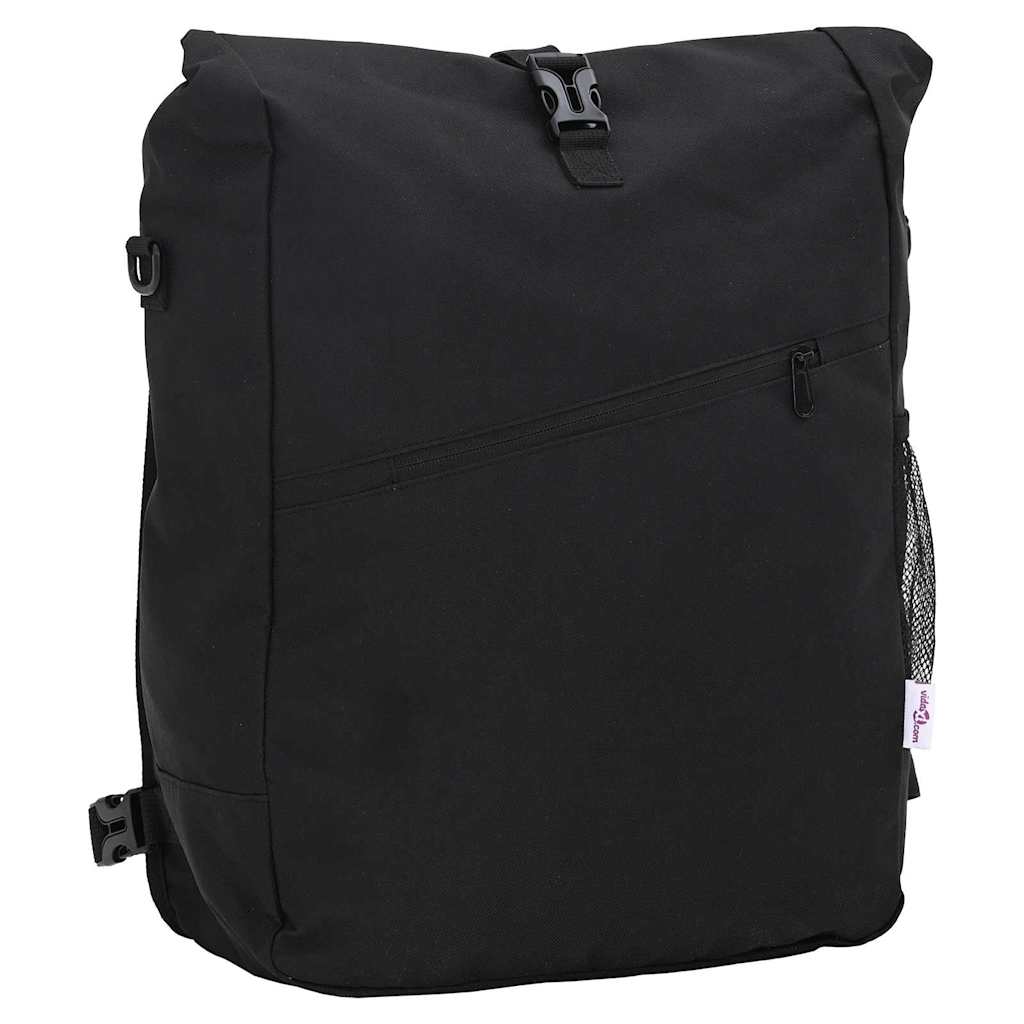 vidaXL Bolsa de bicicleta Negro 33 x 16 x 48 cm Poliéster