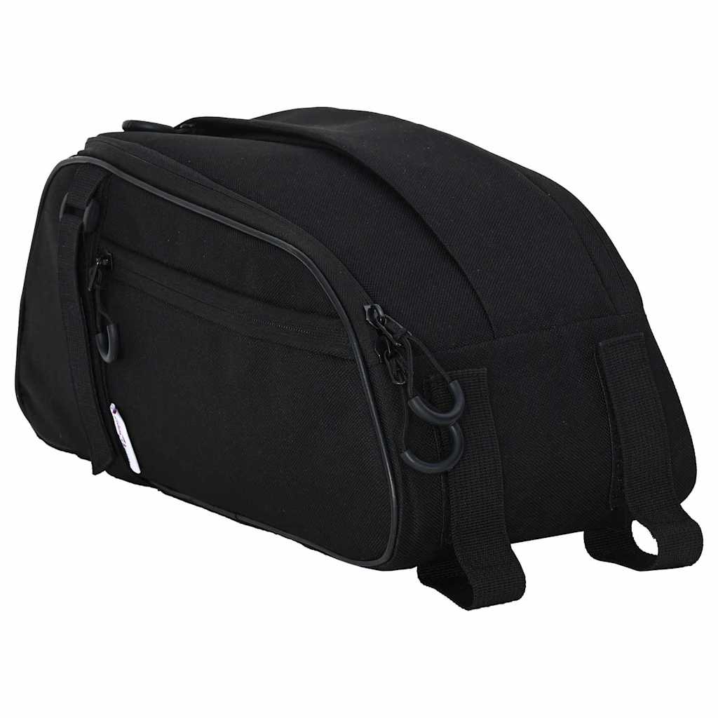 vidaXL Bolsa de bicicleta Negro 38 x 16 x 16 cm Poliéster