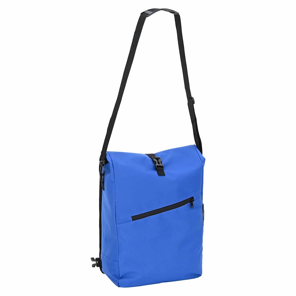 vidaXL Bolsa de bicicleta Azul 33 x 16 x 48 cm Poliéster - Image 6