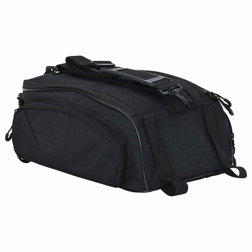 vidaXL Bolsa de bicicleta Negro 38 x 21 x 16 cm Poliéster