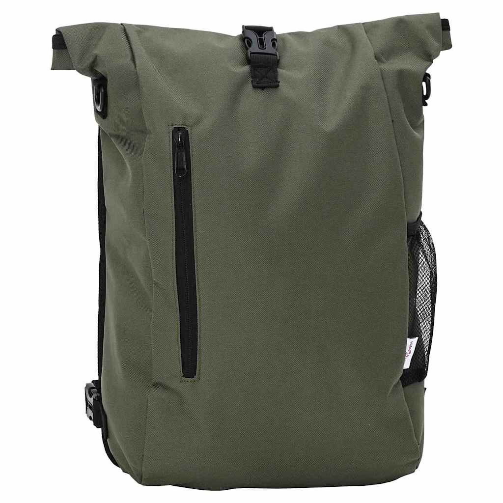vidaXL Bolsa de bicicleta Verde oliva 31 x 13 x 58 cm Poliéster