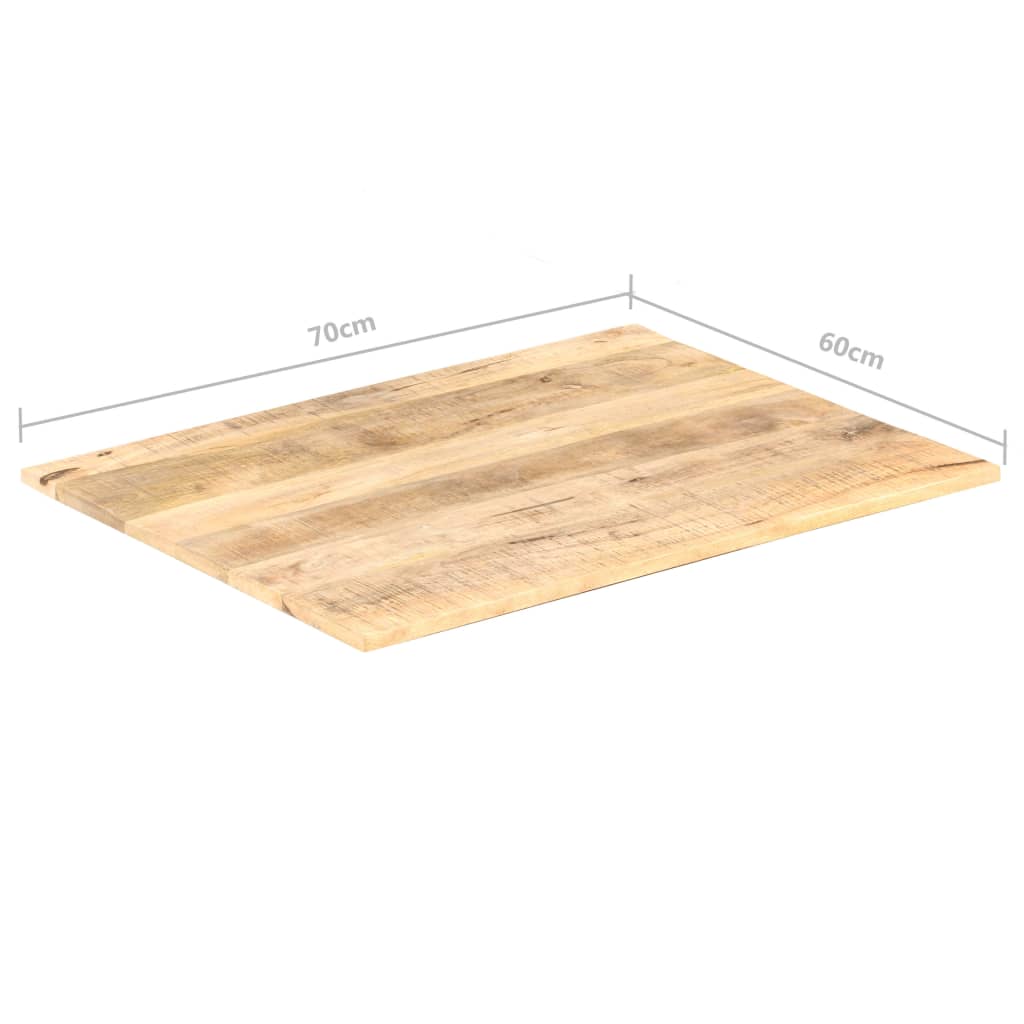 vidaXL Superficie de mesa madera maciza de mango 15-16 mm 70x60 cm - Image 6