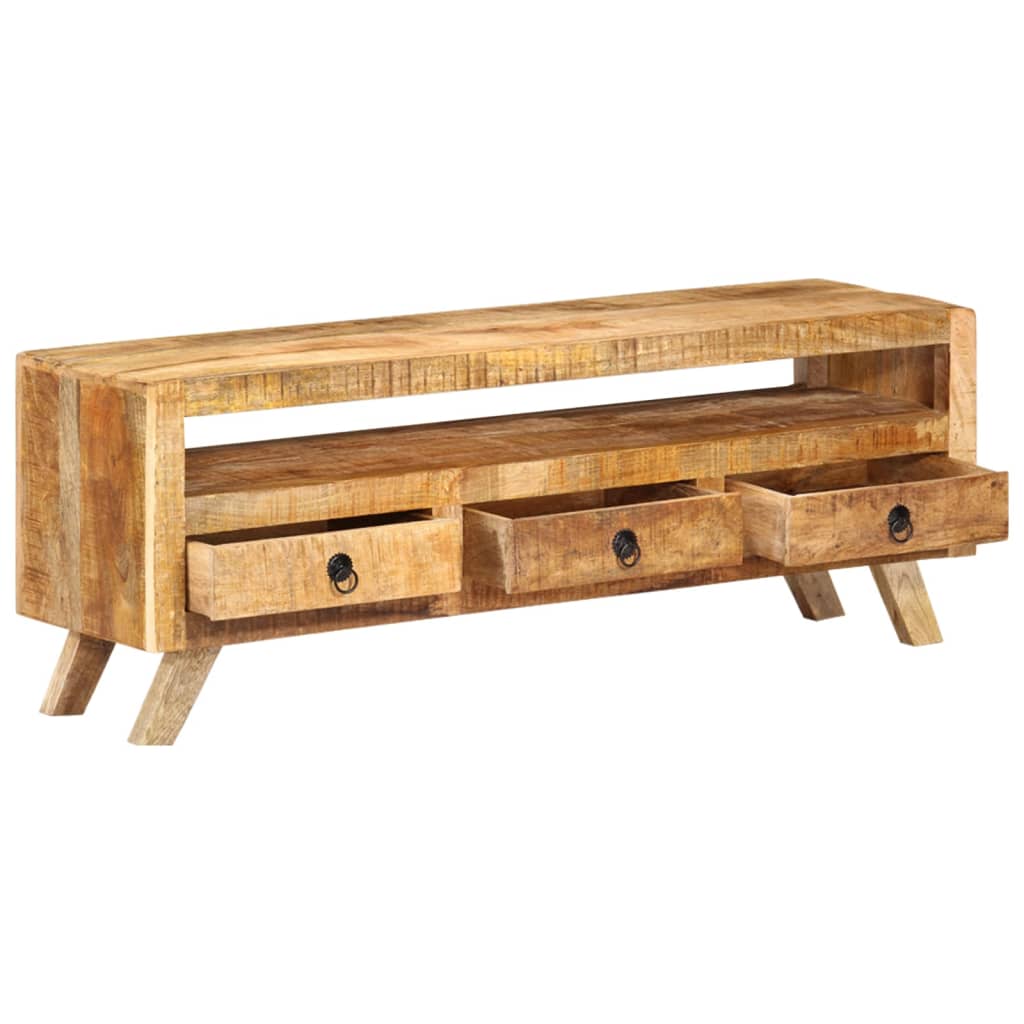 vidaXL Mueble de TV madera maciza de mango 110x30x40 cm - Image 3