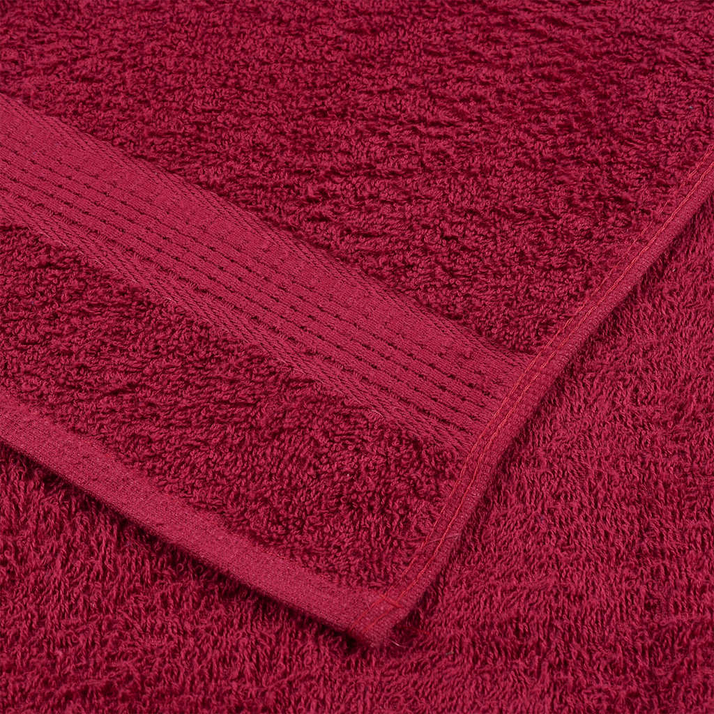 vidaXL Badetücher 10Stk. Bordeauxrot 100x150cm 360 g/m² 100% Baumwolle - Image 6