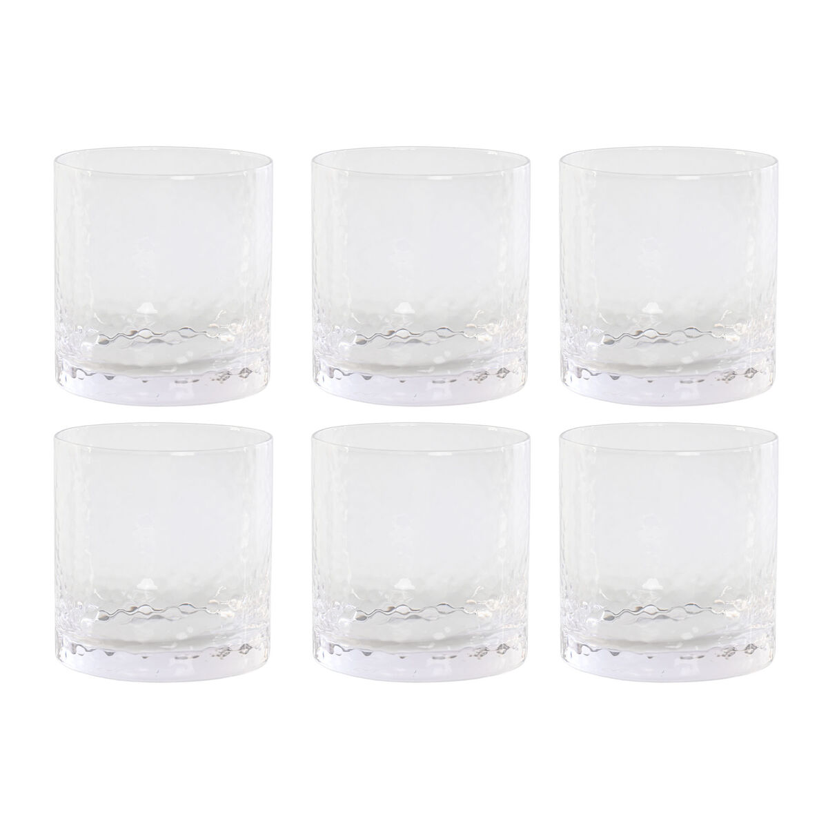Set di Bicchieri Home ESPRIT Trasparente Cristallo Con rilievo (6 Unità)
