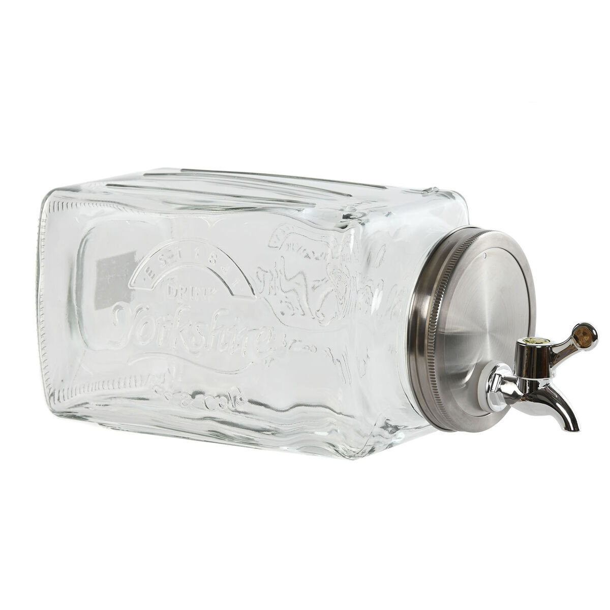 Dispenser di Acqua Home ESPRIT Trasparente Metallo Cristallo 13 x 13,5 x 32,5 cm