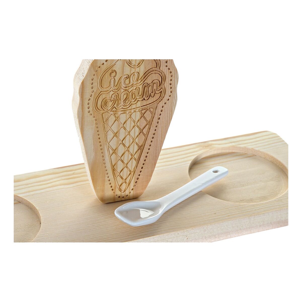 Set di Bicchieri DKD Home Decor Multicolore Ceramica Pino - Image 4