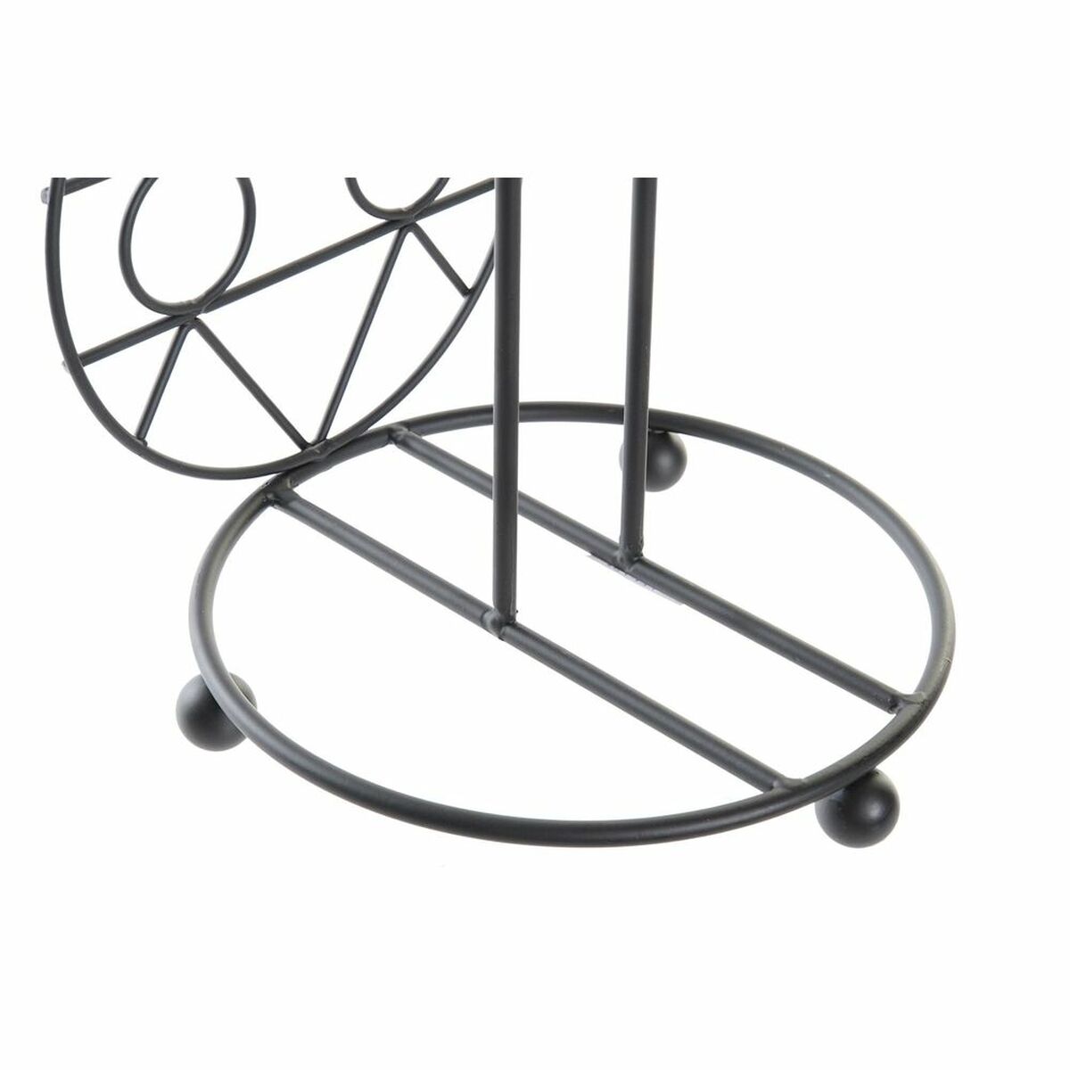 Portarotolo di Carta da Cucina DKD Home Decor Nero Metallo 15,5 x 15,5 x 39,5 cm - Image 3