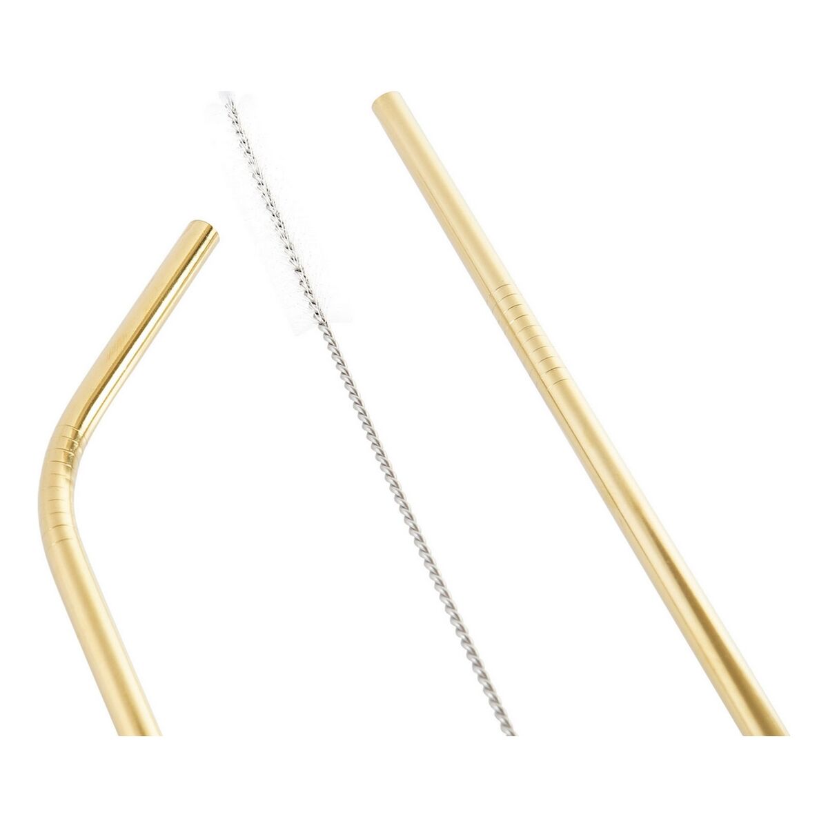 Cannuccia Riutilizzabile DKD Home Decor Dorato Acciaio inossidabile - Image 4