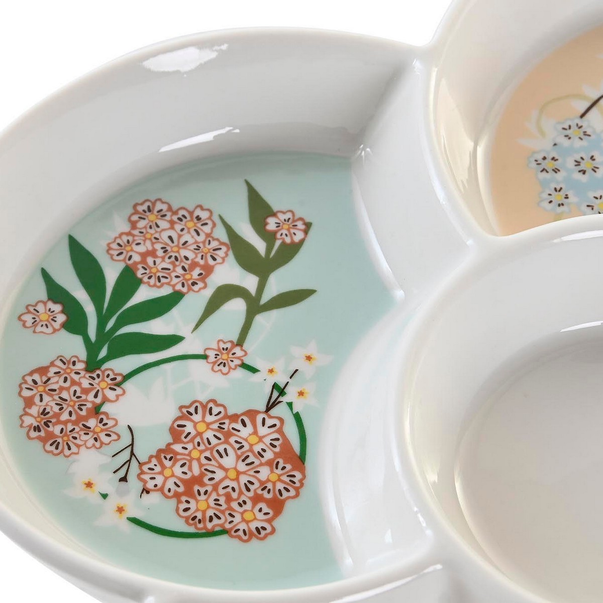 Vassoio per aperitivi DKD Home Decor Verde 22 x 22 x 3 cm Gres - Image 3