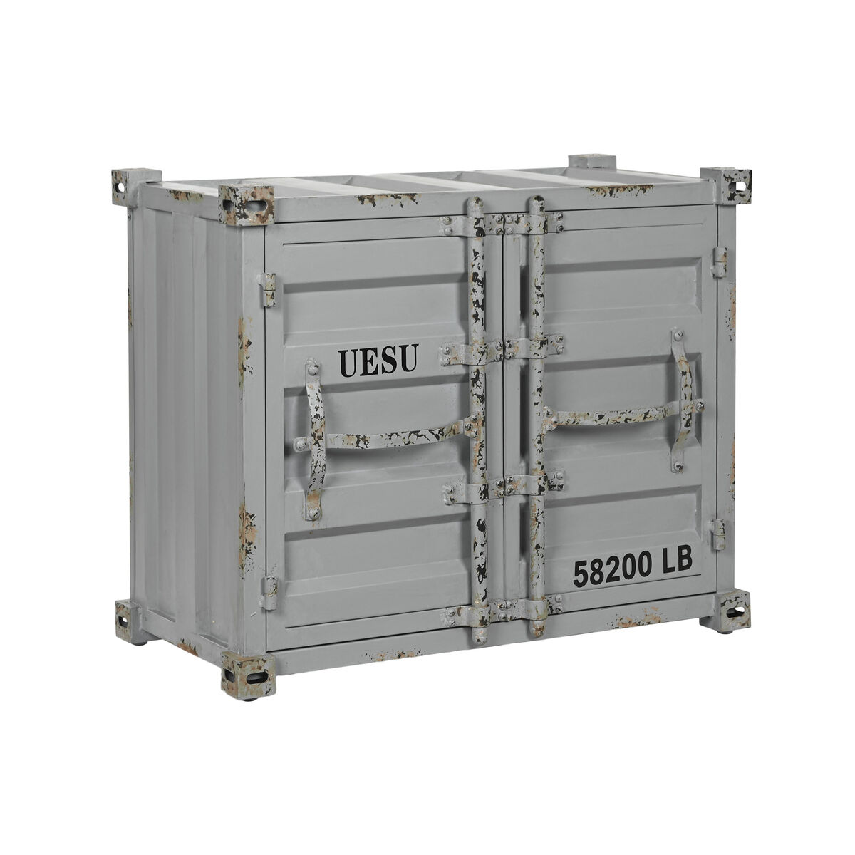 Portabottiglie Home ESPRIT Grigio Blu cielo 77 x 41 x 64 cm
