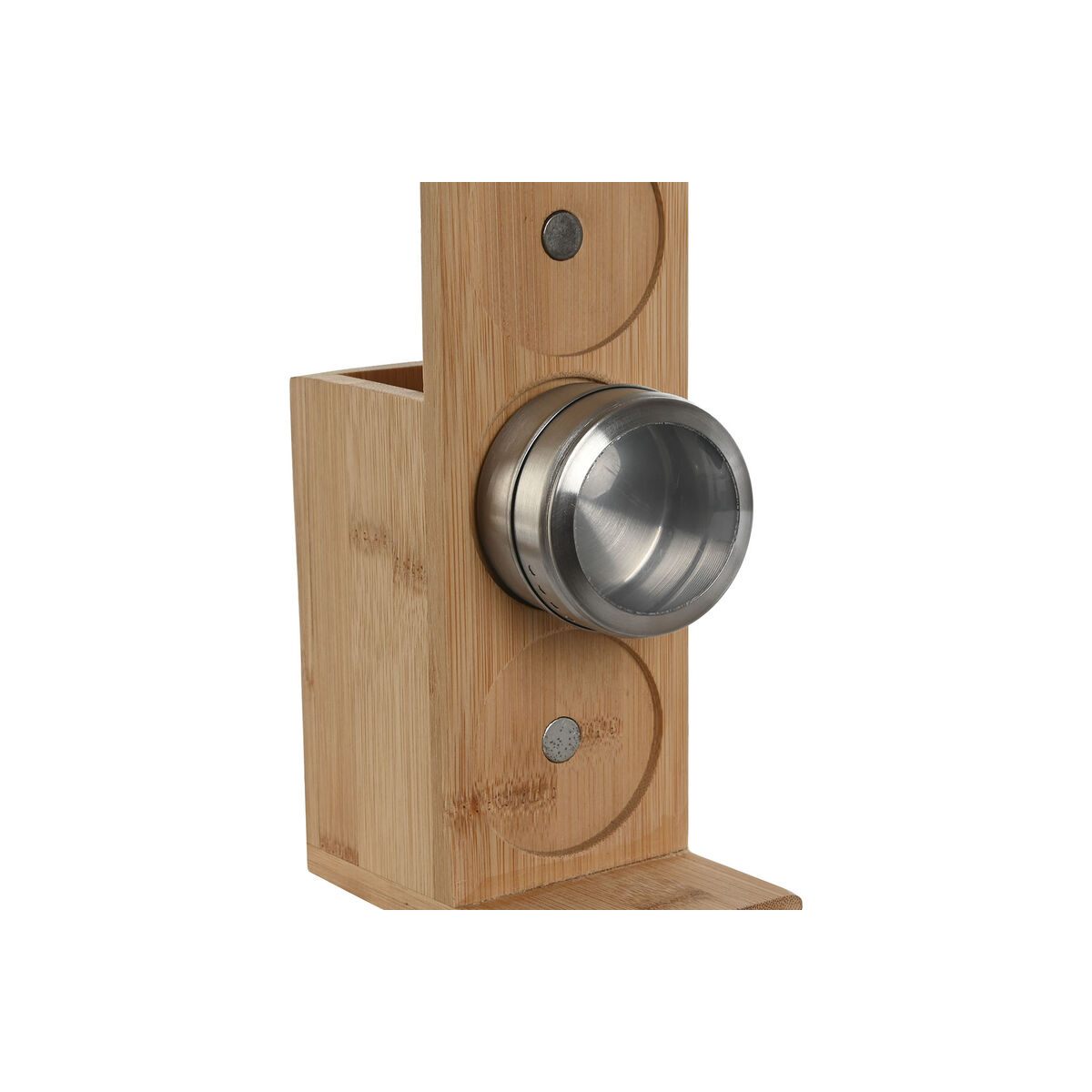 Supporto per Utensili da Cucina Home ESPRIT Bambù Acciaio inossidabile 8 x 13 x 27 cm 6 Pezzi - Image 4