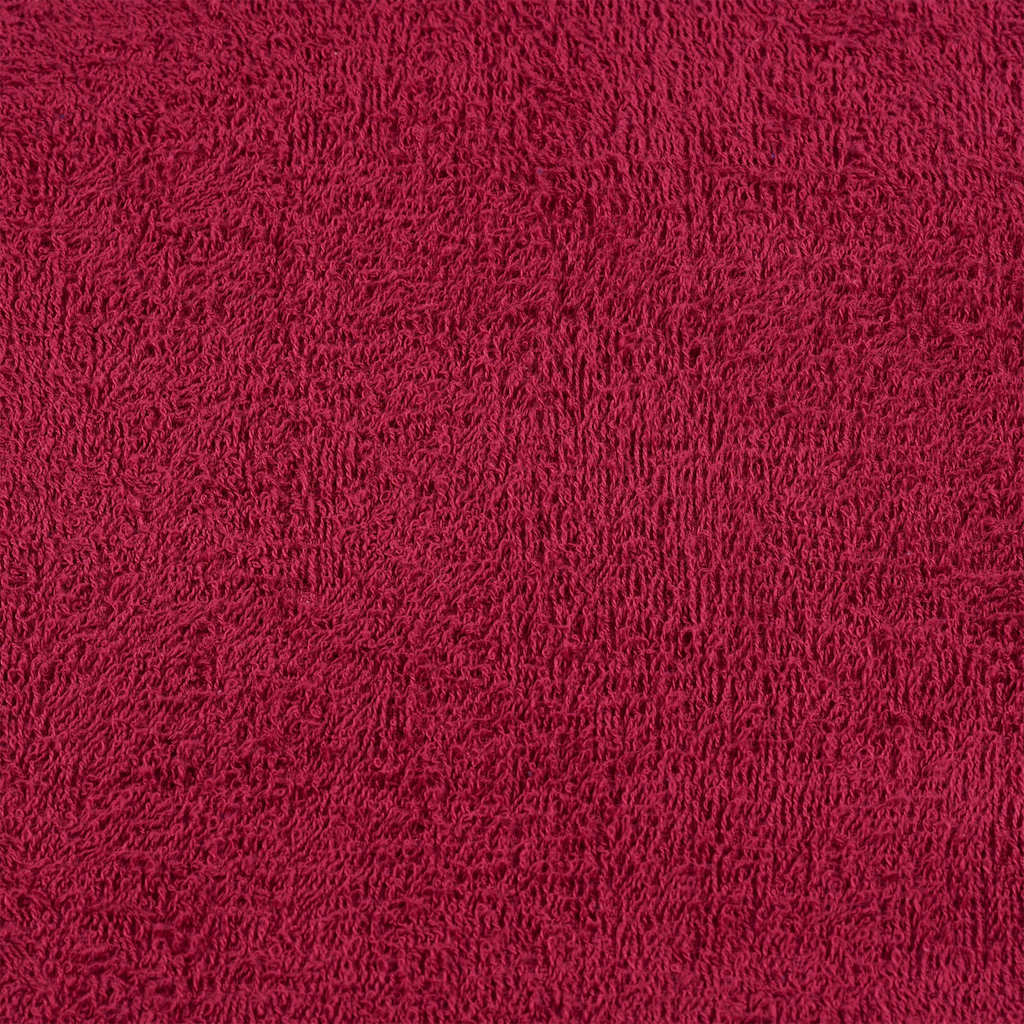vidaXL Serviettes 10 pcs bordeaux 100x200 cm 360 g/m² 100% coton - Image 5
