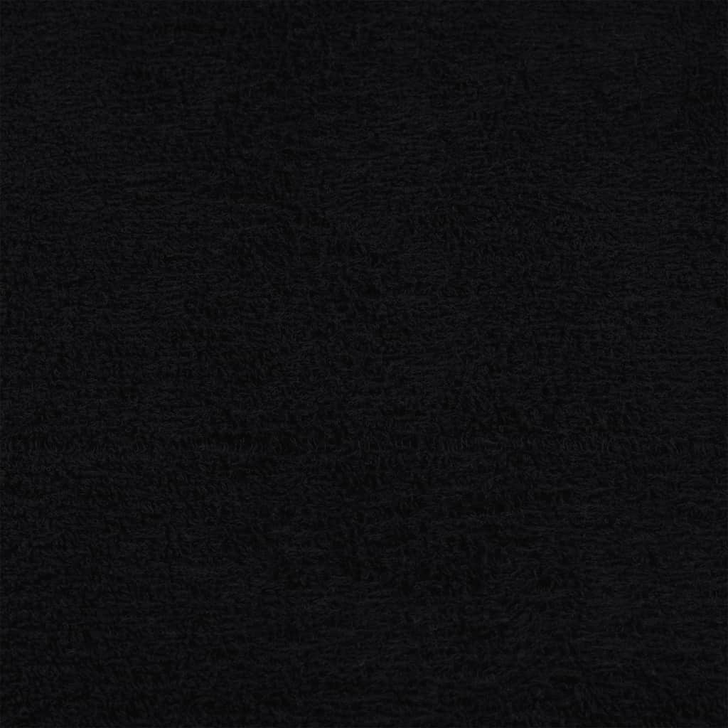 vidaXL Gästetücher 4 Stk. Schwarz 30x50 cm 360 g/m² 100% Baumwolle - Image 5