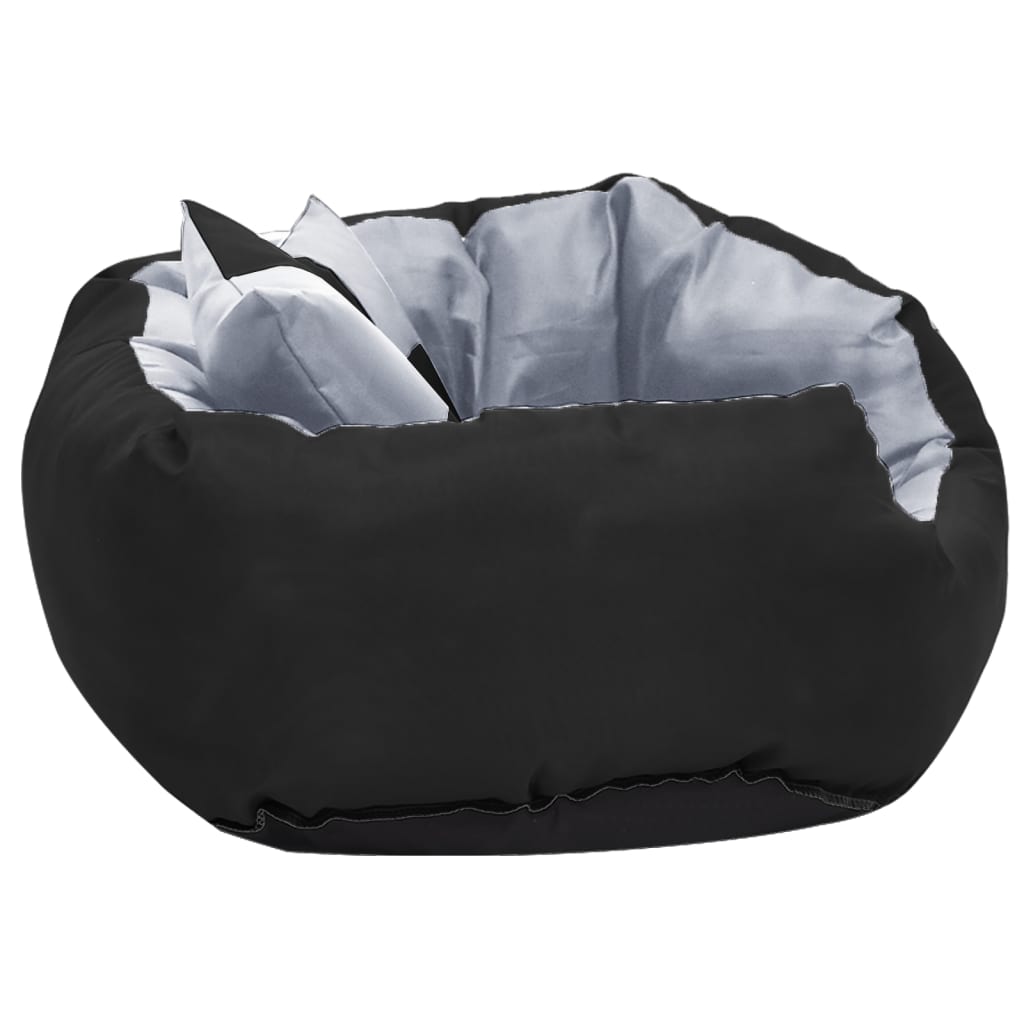 vidaXL Wendbares & waschbares Hundekissen Grau und Schwarz 65x50x20 cm - Image 4