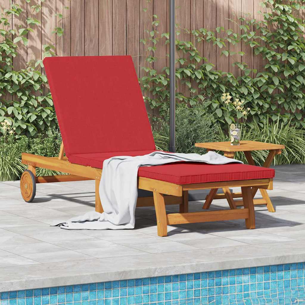 vidaXL Sonnenliege mit Kissen Braun 63 x 199 x 85cm Massivholz Akazie