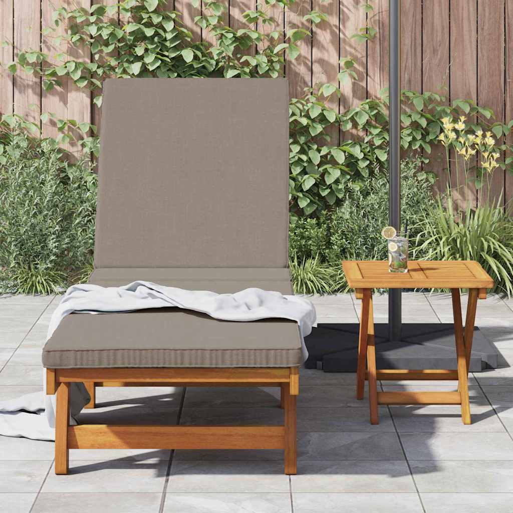 vidaXL Sonnenliege mit Kissen Braun 63 x 199 x 85cm Massivholz Akazie - Image 3