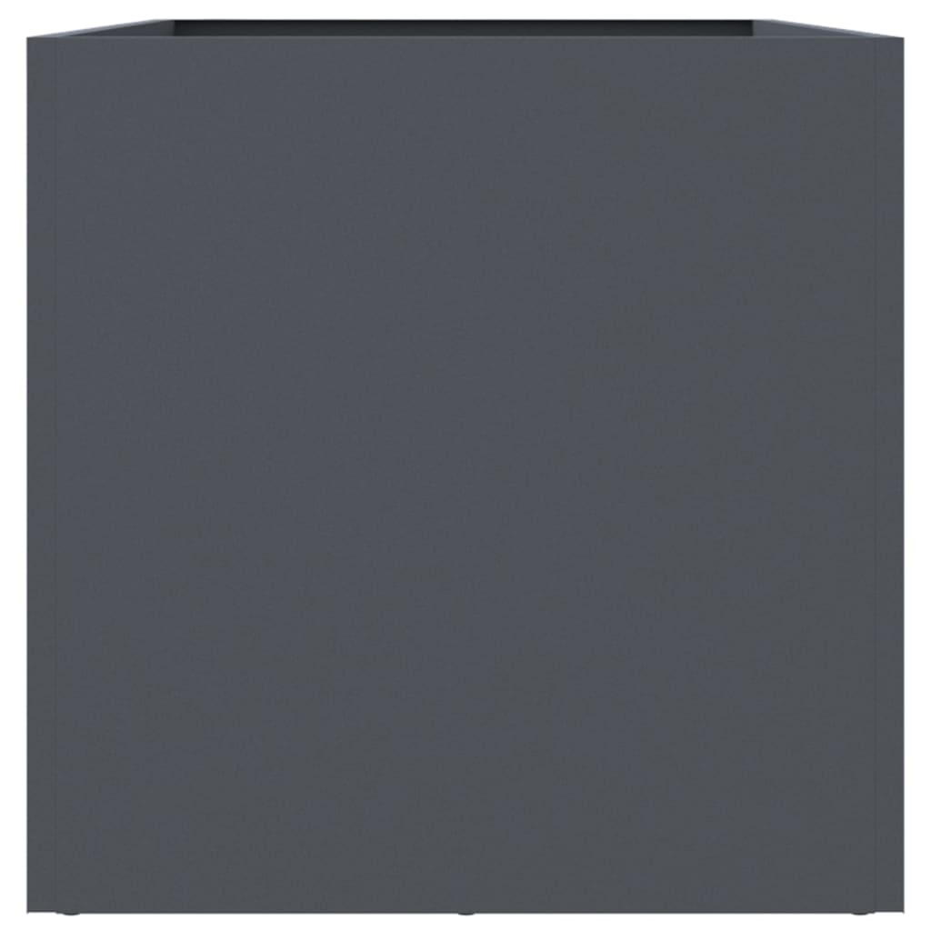 vidaXL Pflanzkübel Anthrazit 62x30x29 cm Stahl - Image 6
