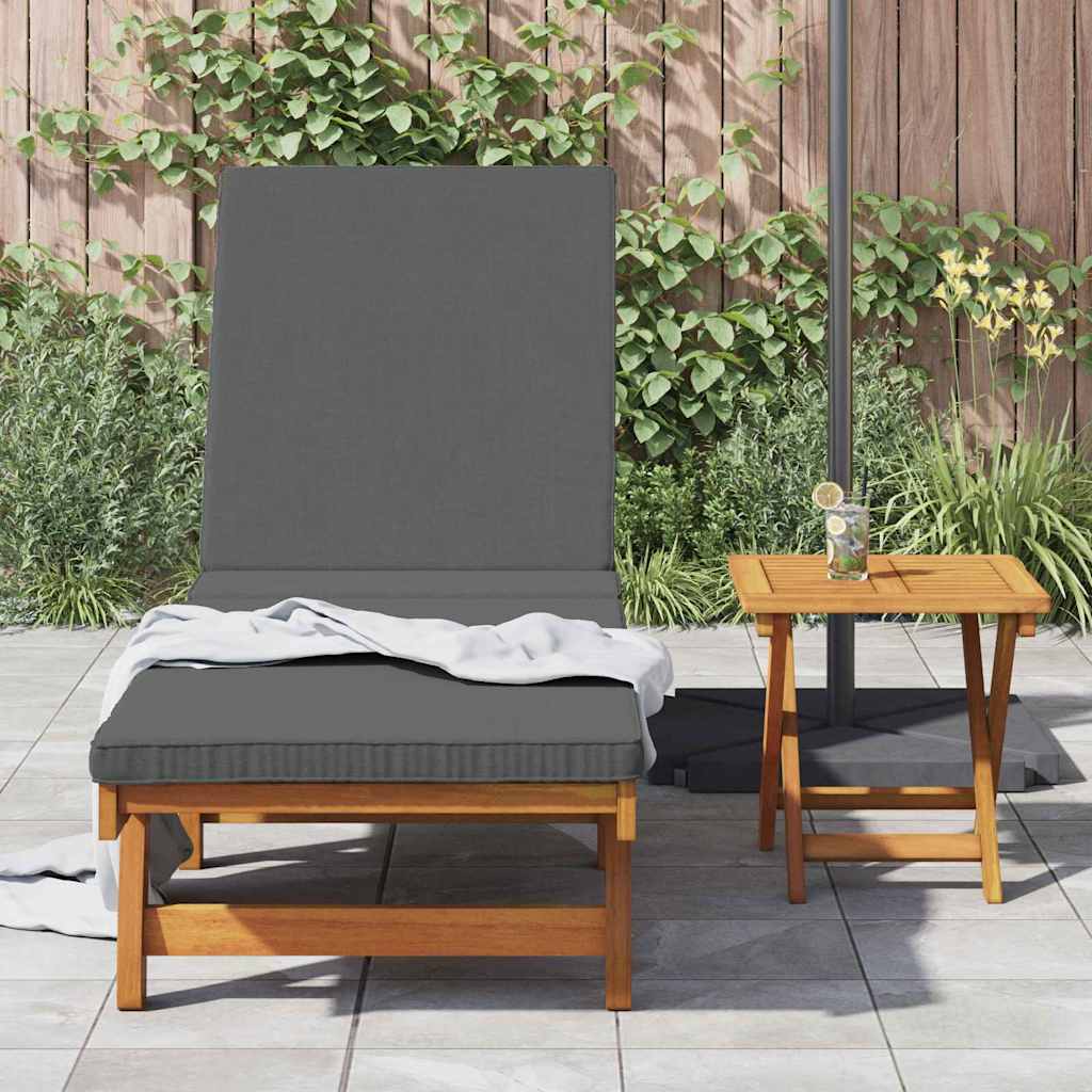 vidaXL Sonnenliege mit Kissen Braun 63 x 199 x 85cm Massivholz Akazie - Image 3