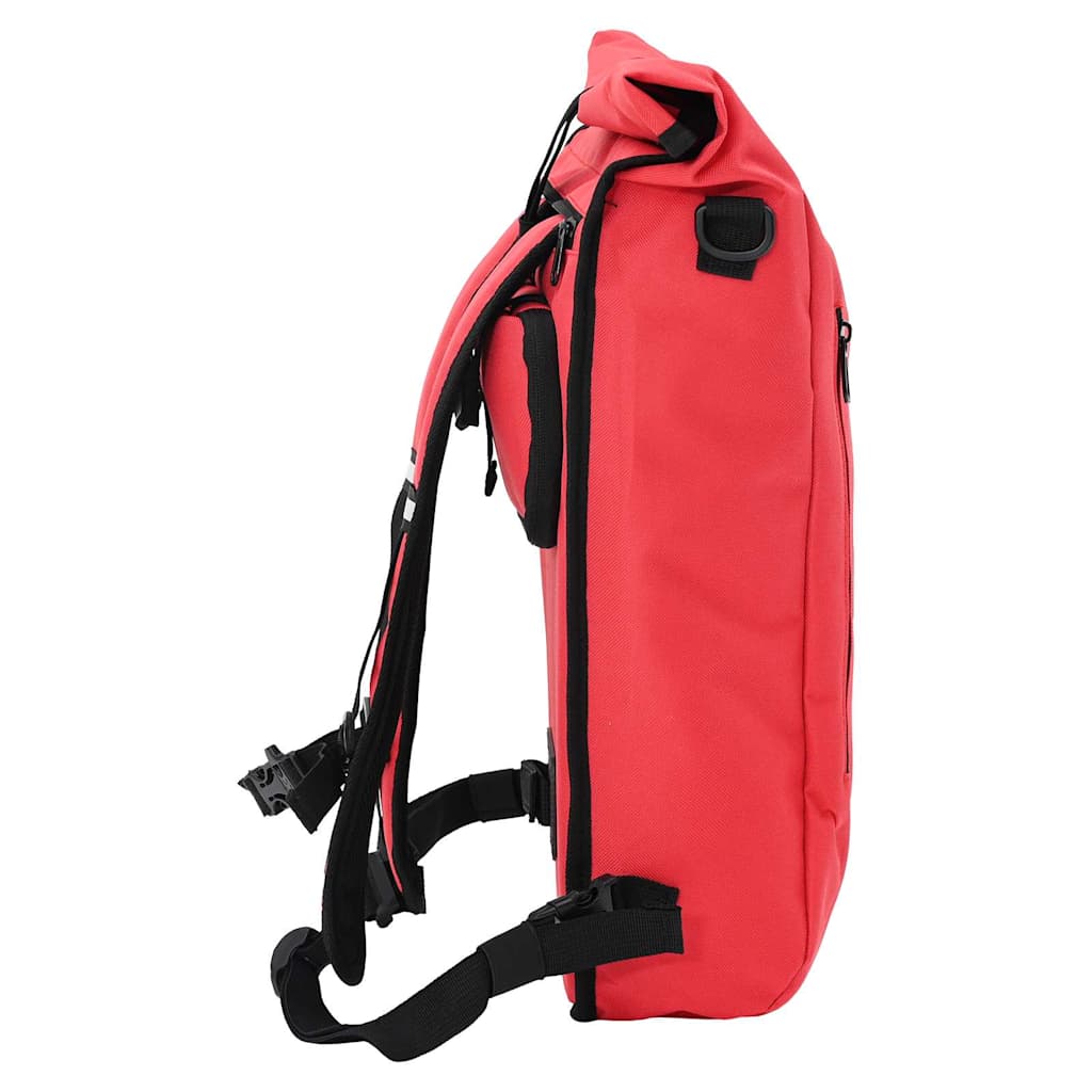 vidaXL Fahrradtasche Rot 31 x 13 x 58 cm Polyester - Image 4