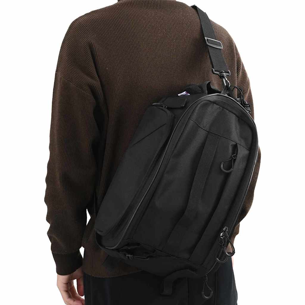 vidaXL Fahrradtasche Schwarz 38 x 21 x 16 cm Polyester - Image 3