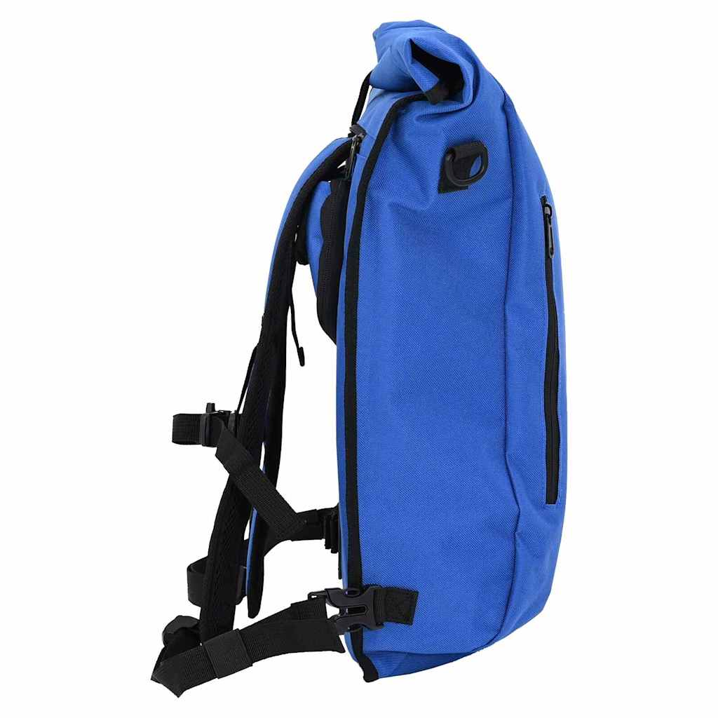 vidaXL Fahrradtasche Blau 31 x 13 x 58 cm Polyester - Image 4
